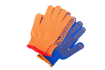 new Work Gloves Isolated On White.
