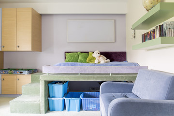 Blue boy's room design