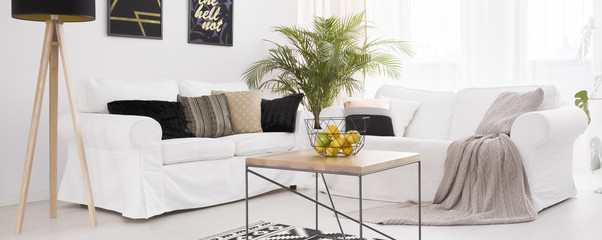 Sofa in living room