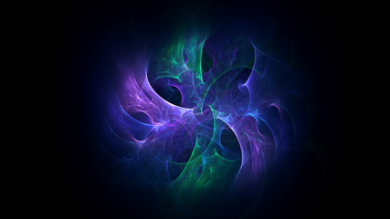 3D rendering abstract fractal light background