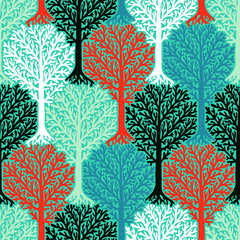 Pattern with trees