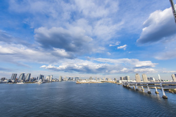 Fototapeta na wymiar 東京湾と大都市