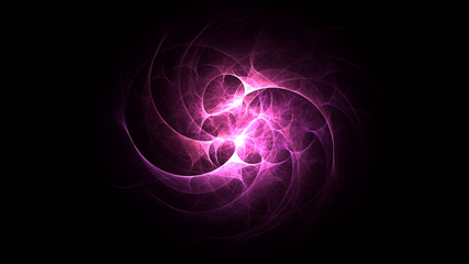 3D rendering abstract fractal light background