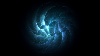 3D rendering abstract fractal light background