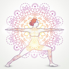 Virabhadrasana II Decoration