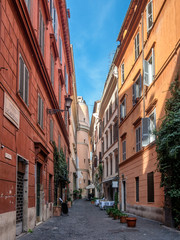 Narrow streets in Rome