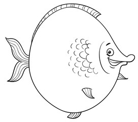 big fish cartoon coloring page