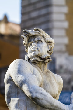 Fountain of Neptune, Piazza Navona, Rome, Italy