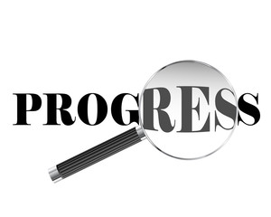 Progress Magnifying Glass