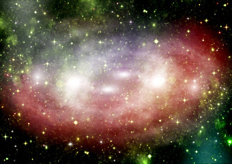 Fototapeta premium galaxy in a free space