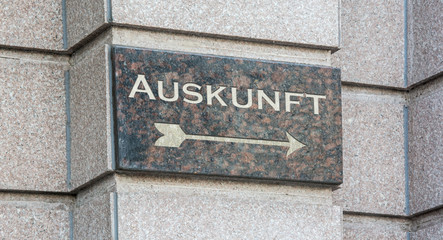 Schild 204 - Auskunft