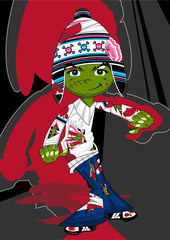Cartoon Halloween Undead Zombie Character