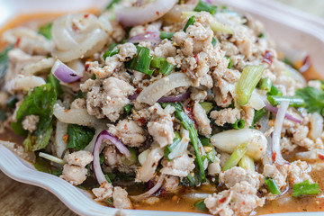 Pork spicy salad