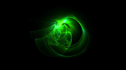 3D rendering abstract fractal light background