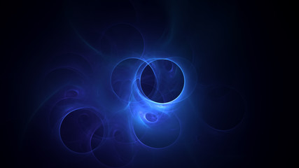 3D rendering abstract fractal light background