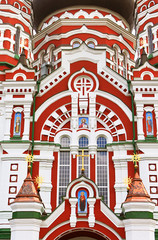 Fototapeta na wymiar Orthodox cathedral in Feofaniya, Kyiv, Ukraine
