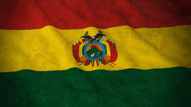Bolivia Waving Flag National 3d Bolivian