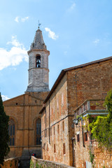 Beautiful medieval town of narrow streets and charming porch