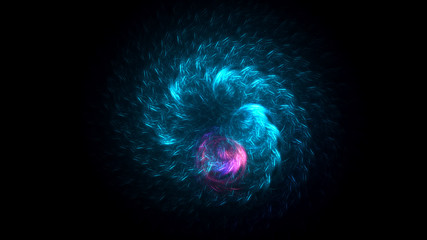 3D rendering abstract fractal light background