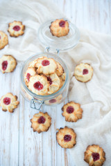 Home-made cookies with jam

