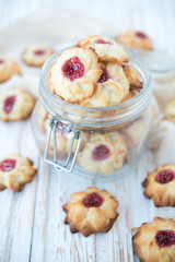 Home-made cookies with jam
