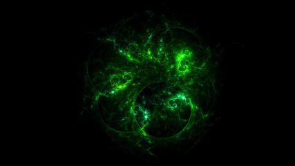 3D rendering abstract fractal light background