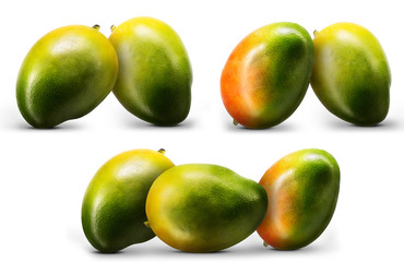 Fresh mango fruit isolated on white background