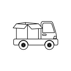 Delivery and logistic icon vector illustration graphic design