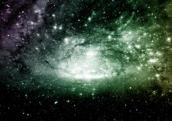 galaxy in a free space