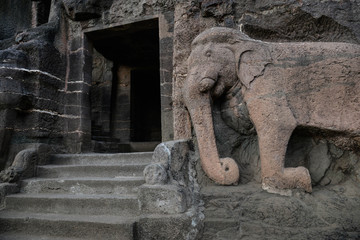 Fototapeta na wymiar Ajanta elefante