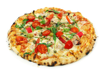 pizza isolated on white background