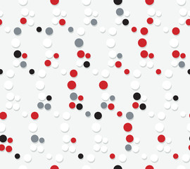 seamless vector  pattern with different dots