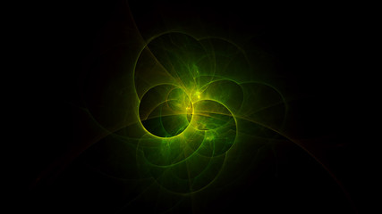 3D rendering abstract fractal light background