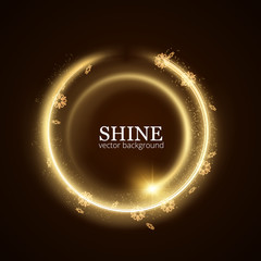 Shining frame vector background. EPS10