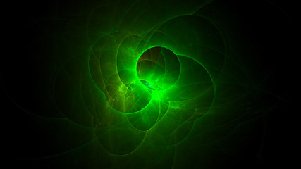 3D rendering abstract fractal light background