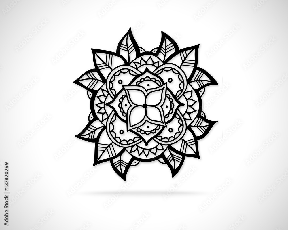 Poster abstract vector logo design template