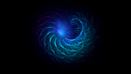 3D rendering abstract fractal light background