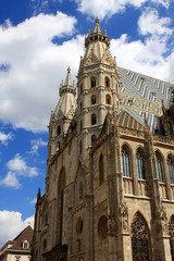 Fototapeta na wymiar St. Stephen`s Cathedral, Stephansdom in Vienna, Austria