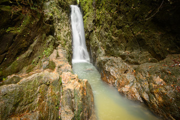 Fototapeta premium Beautiful of Bangpae waterfall at Phuket province Thailand.