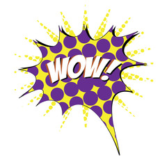 Isolated comic bubble speech on a white background, Vector illustration