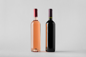 Wine Bottle Mock-Up - Two Bottles