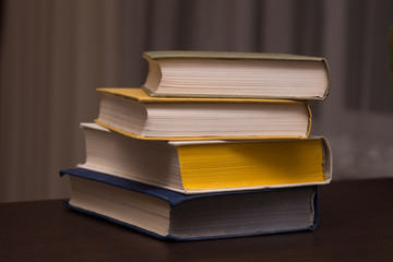 a stack of books