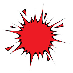 Isolated comic bubble speech on a white background, Vector illustration