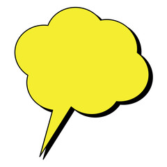 Isolated comic bubble speech on a white background, Vector illustration