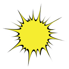 Isolated comic bubble speech on a white background, Vector illustration