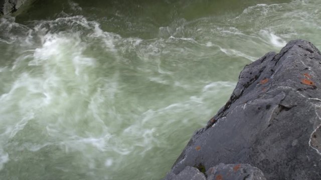 Picturesque mountain river Kyngarga. Tunka valley, in the vicinity of the resort Arshan village. Russia, Siberia