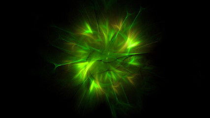 3D rendering abstract fractal light background
