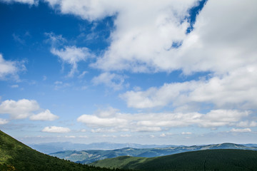 Landscape in the mountains
