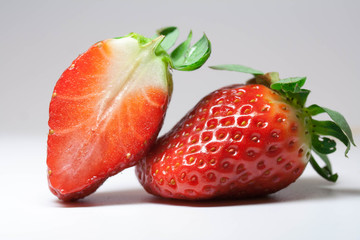 Half of strawberry