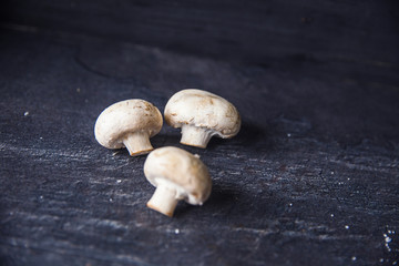 white mushrooms on the table